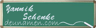 Yannik Schenke Visitenkarte